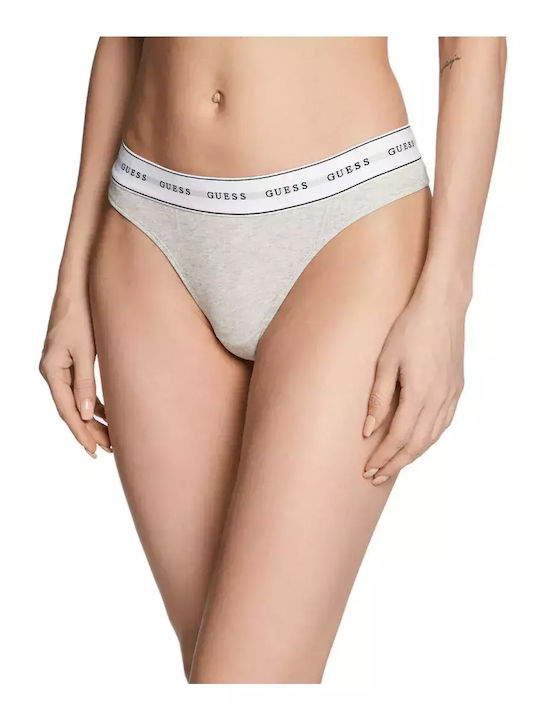 Carrie Βαμβακερό Γυναικείο String Γκρι