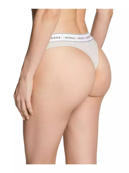 Carrie Βαμβακερό Γυναικείο String Γκρι