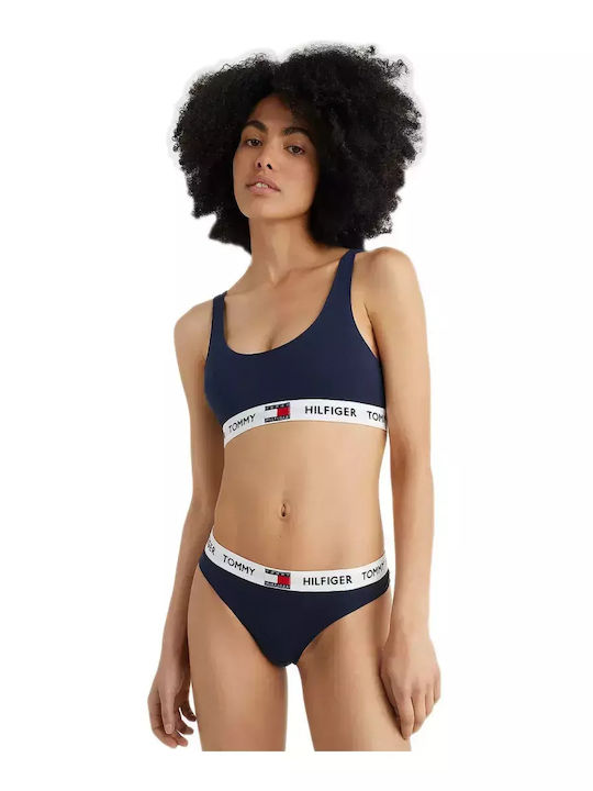 Βαμβακερό Γυναικείο String Navy Μπλε