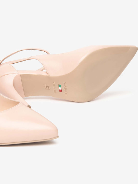 Leder Pumps Rosa