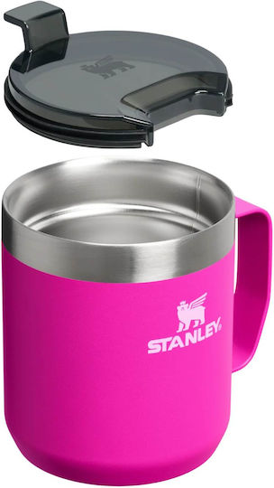 Stanley Classic Legendary Camp Mug Ποτήρι Θερμός Ανοξείδωτο BPA Free 350ml Violet Blossom με Λαβή