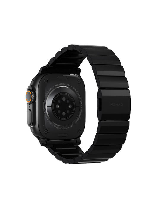 Nomad Titanium V2 Grade 5 Metal Bracelet Band Apple Watch Series 42mm-44mm-45mm-49mm Ultra 1/2 Black Hardware Nm014834858