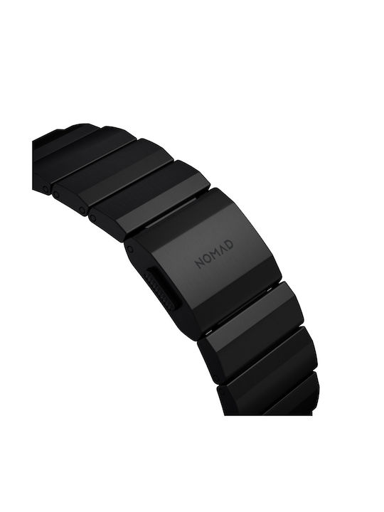 Nomad Titanium V2 Grade 5 Metal Bracelet Band Apple Watch Series 42mm-44mm-45mm-49mm Ultra 1/2 Black Hardware Nm014834858