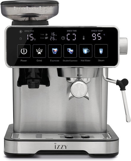 Izzy Iz-6026 1500W Налягане 20бар с мелачка Кафява