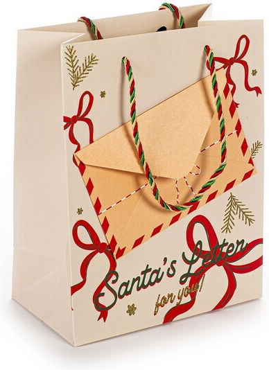 Tri-Coastal Design Santa's Letter You Christmas Gift Bag 17x22x10cm