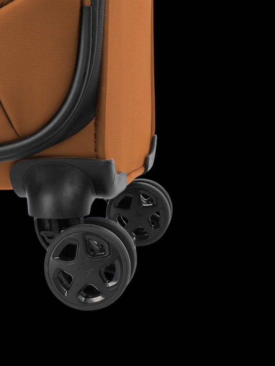 Travelite Medium Hard Travel Suitcase Carob Brown with 4 Wheels Height 67cm