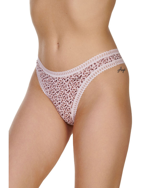 Βαμβακερά Γυναικεία String 3Pack Ροζ