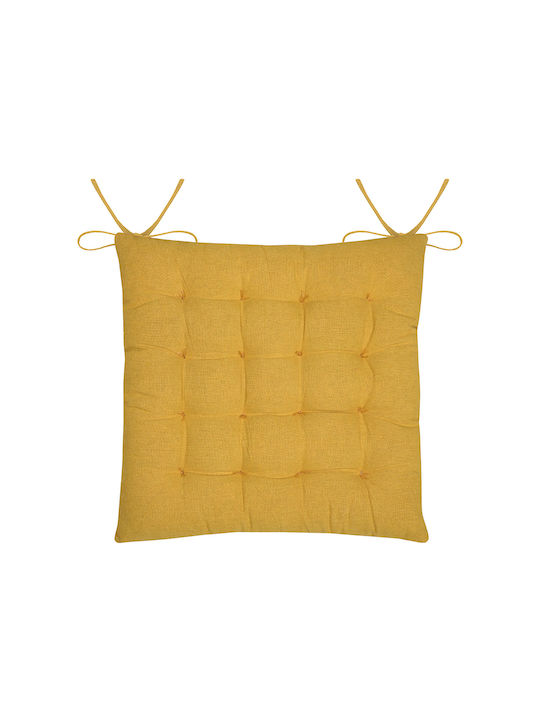 Μαξιλάρι Καρέκλας Κήπου Emmy Mustard 38x38εκ.