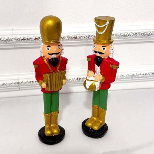 Velve Weihnachts-Nussknacker Grün aus Keramik