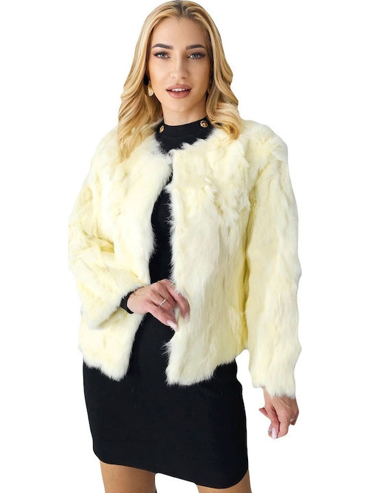 Дамска кожухарка Light Yellow