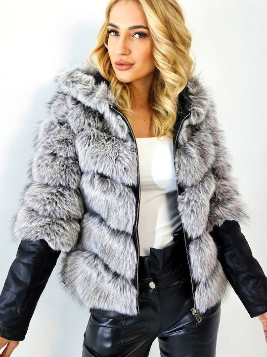 Κοντή Γυναικεία Γούνα White