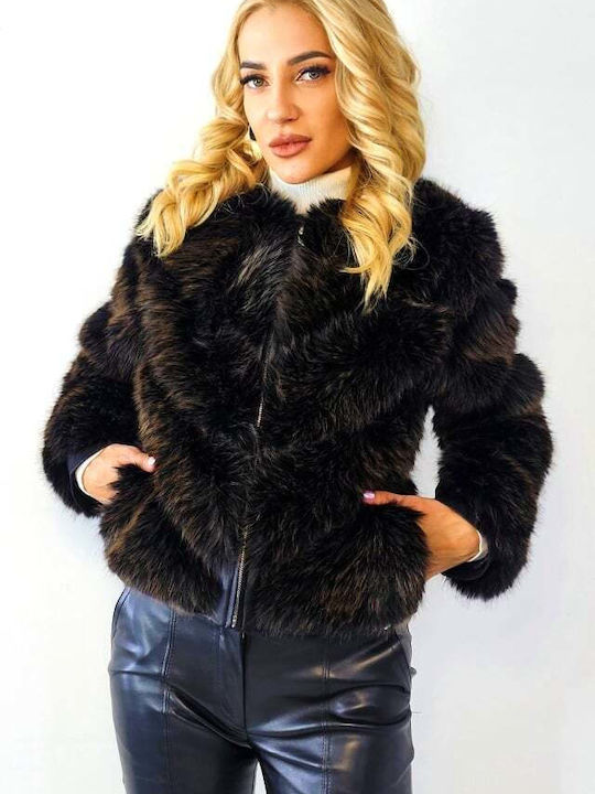 Frauen Pelz Brown