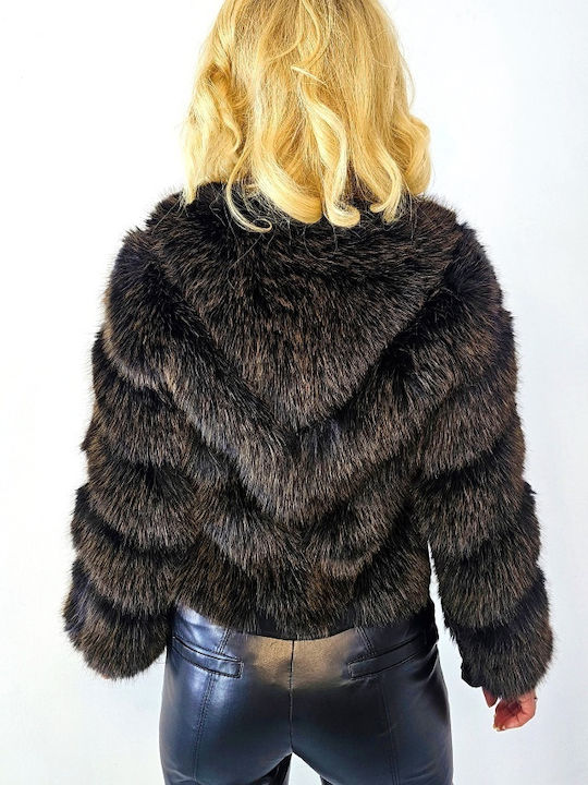 Frauen Pelz Brown