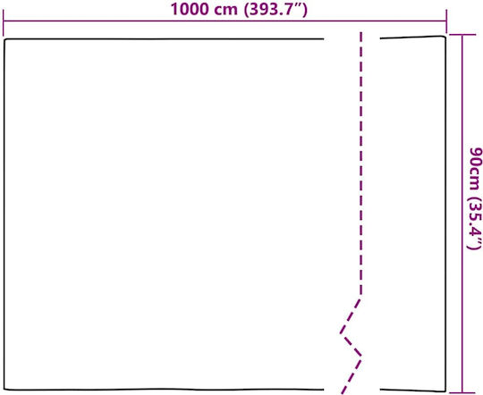 Декоративно Стикер Стъкло 1бр 90x1000бр vidaXL