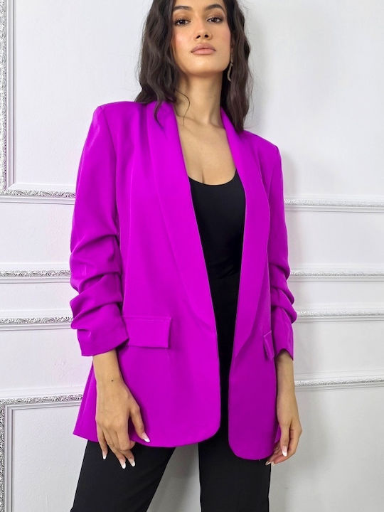 Μακρύ Γυναικείο Σακάκι Violet