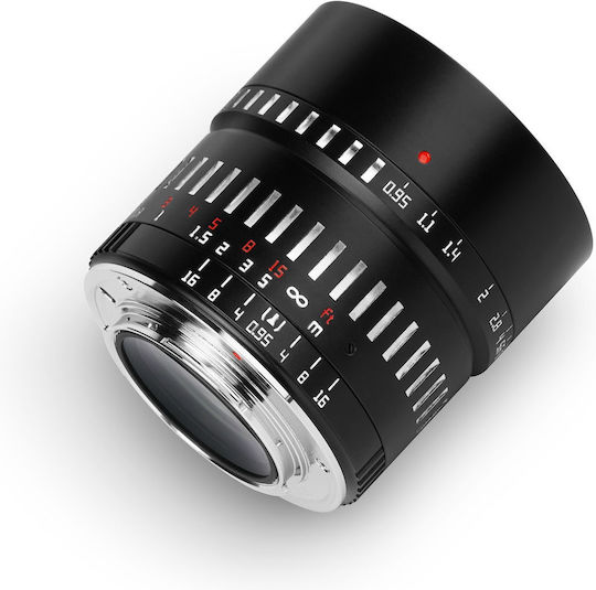 TTArtisan Crop Φωτογραφικός Φακός 50mm F/0.95 Σταθερός για Leica L Mount Ασημί