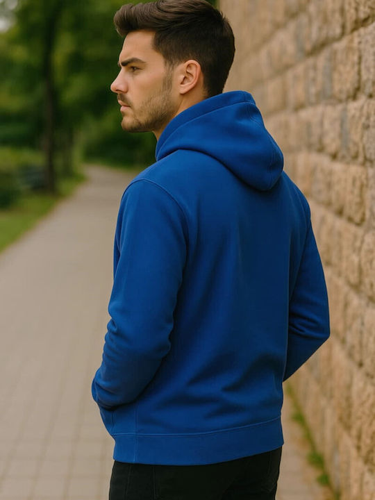 Sweatshirt with Hood Blue