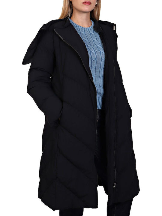 Women's Puffer Jacket for Winter Black