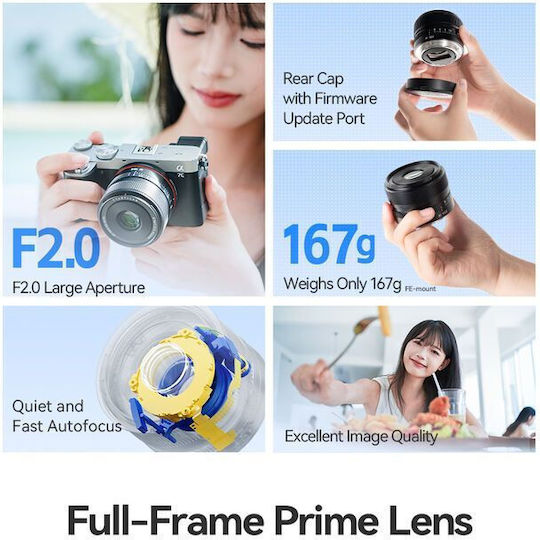 TTArtisan Crop Camera Lens AF 40mm f/2.0 Fixed for Leica L Mount Black