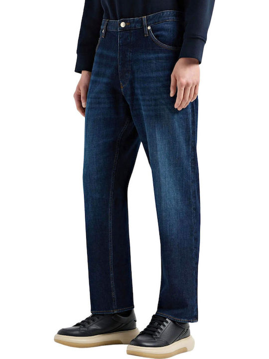 Men's Jeans Pants with Loose Fit Blue