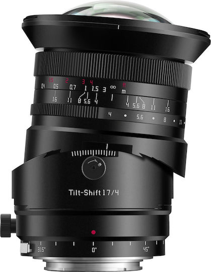 TTArtisan Full Frame Camera Lens 17mm f/4.0 Tilt-Shift for Sony E Mount Black