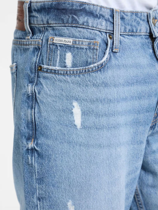Ανδρικό Παντελόνι Τζιν με Regular Εφαρμογή Denim Light