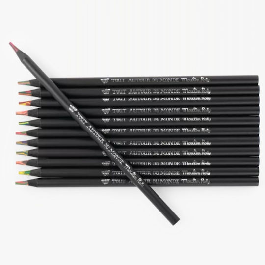 Set 12 Multicolored Colored Pencils Moulin Roty