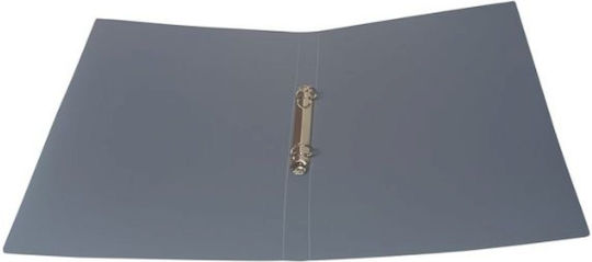 Classeur with 2 Rings Pp Groovy 23x32x2.3cm Gray