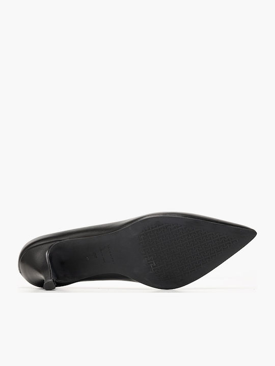Leather Black Heels