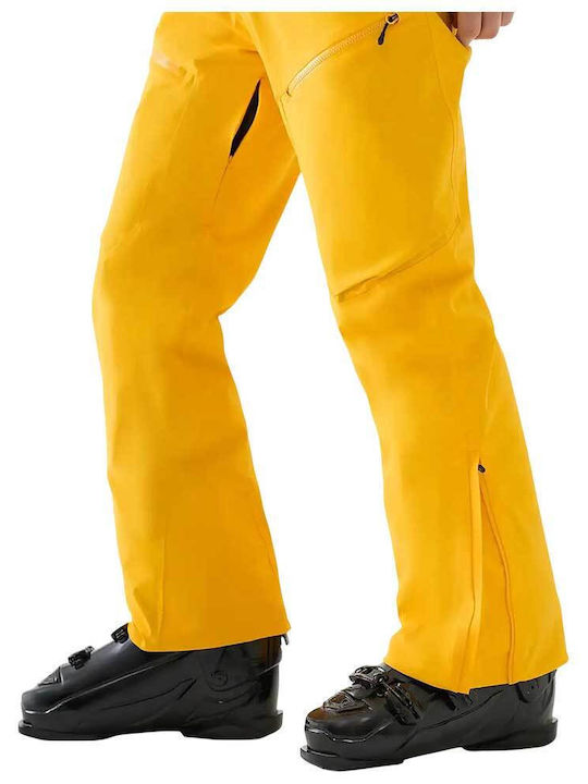 4F 4FWAW25TFTRM1086-71S Men's Trousers for Ski & Snowboard Yellow