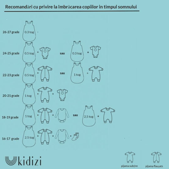 Kidizi Sac De Dormit Pentru Bebeluși Vara Albastru Deschis Kidizi Sac De Dormit Pentru Bebeluși Vara Albastru Deschis
