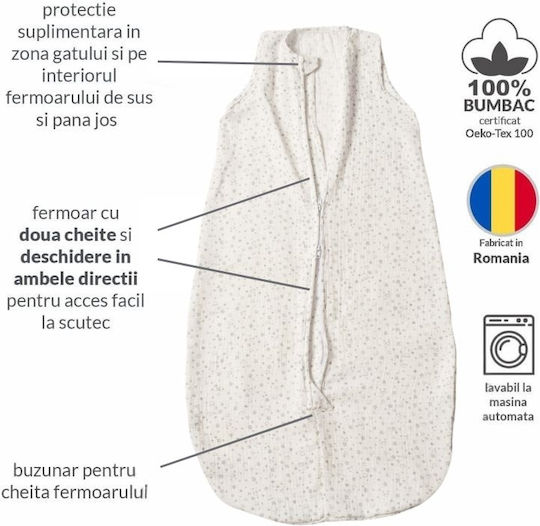 Kidizi Sommer Schlafsack 0.3 Tog Grey