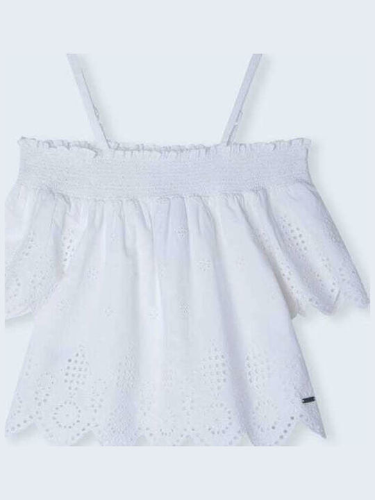 Kids' Shirt Short Sleeve White Anny