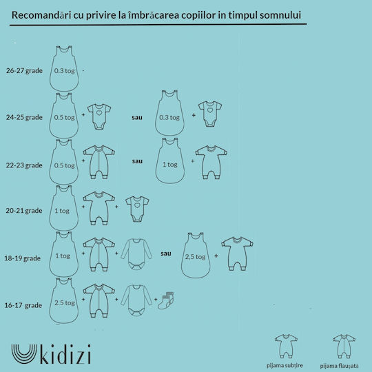 Kidizi Sac De Dormit De Primăvară Alb