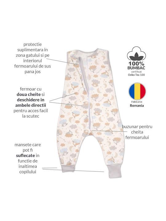 Kidizi Vara Sac de dormit 0.5 tog Pastel