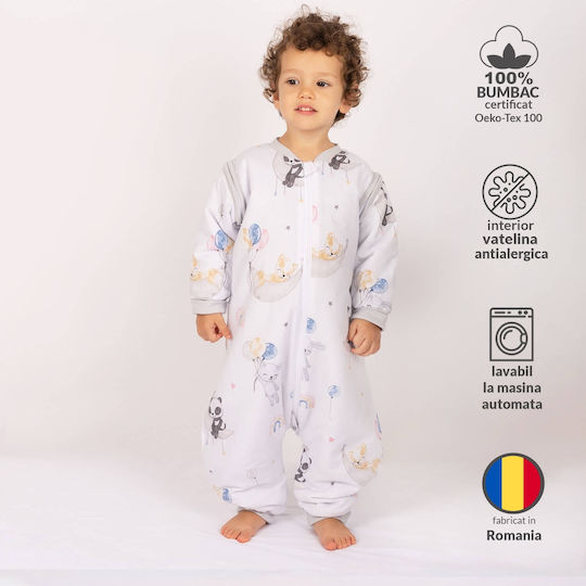 Kidizi Frühlingshaft Schlafsack 1 Tog Weiß