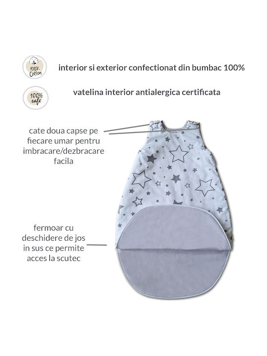 Kidizi Iarna Sac de dormit 2.5 tog Alb