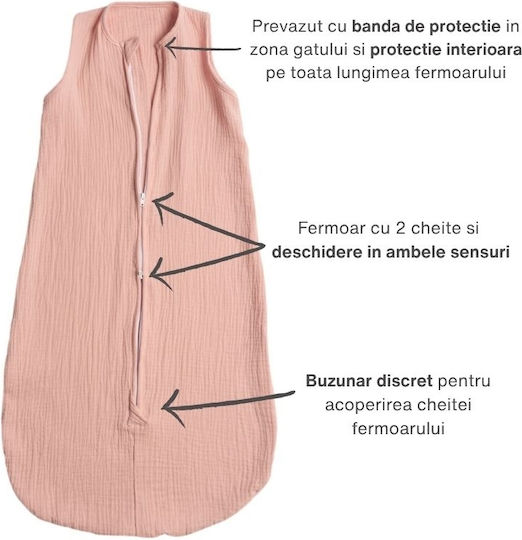 Kidizi Sommer Schlafsack 0.3 Tog Old Rosa