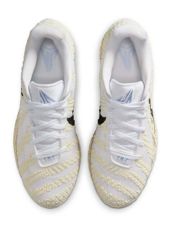 Ja 3 Ниски Баскетболни обувки White / Black / Coconut Milk