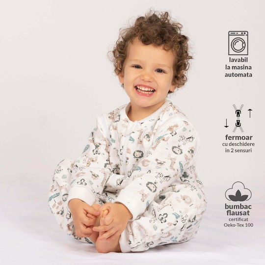 Kidizi De primăvară Sac de dormit 1 tog Multicolor cu mâneci detașabile