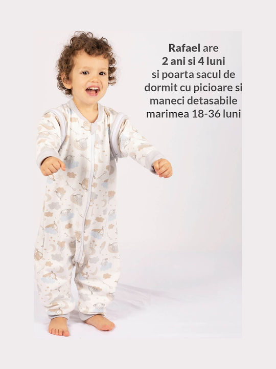 Kidizi De primăvară Sac de dormit 1 tog Pastel cu mâneci detașabile