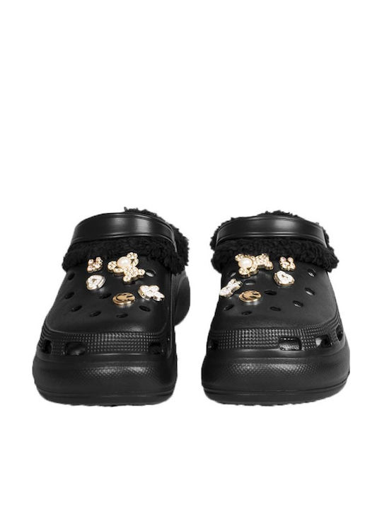 Adam's Shoes Damen Clogs Schwarz