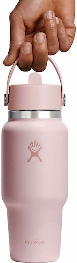 Hydro Flask Wide Mouth Бутилка Термос Неръждаема Стомана Без BPA 710ml Trillium с Сламка