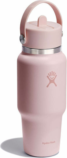 Hydro Flask Wide Mouth Бутилка Термос Неръждаема Стомана Без BPA 710ml Trillium с Сламка
