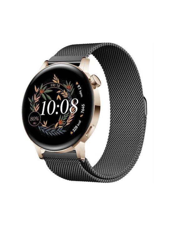 Каишка Черен (Галакси Уотч4 / Уотч5 / Уотч5 ПроGarmin Vivoactive 5Amazfit GTS 4 - Амазфит GTS 4) Каишка Черен (Галакси Уотч4 / Уотч5 / Уотч5 ПроGarmin Vivoactive 5Amazfit GTS 4 - Амазфит GTS 4)