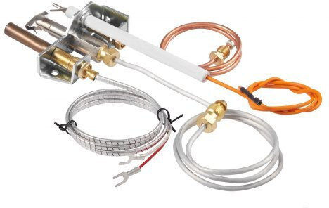 Vevor Gas Pilot Assembly Oe 4021-732 25660 Fireplace Gas Pilot Assembly Natural Gas Ignition Replacement Pilot Tube Thermocouple Thermopile Wires Compatible Heatilator Models