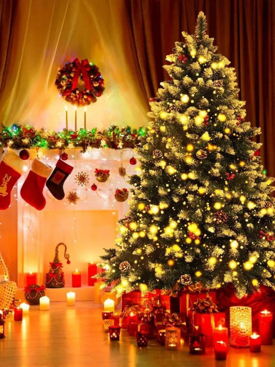 Christmas Tree with Pinecones 210cm