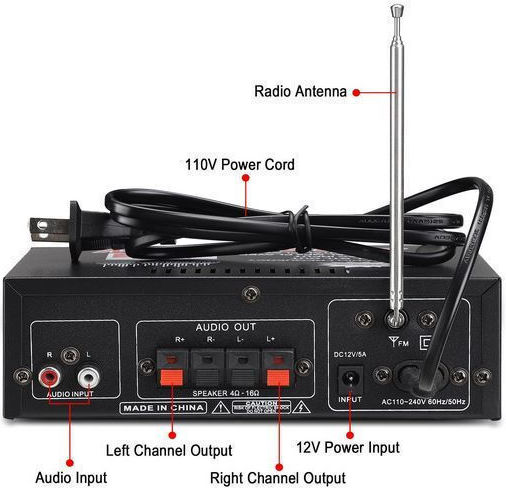 Vire Интегриран Hi-Fi усилвател Stereo AV-298BT