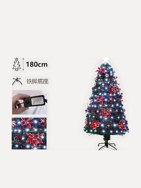 Weihnachtsbaum 180cm mit LED-Beleuchtung