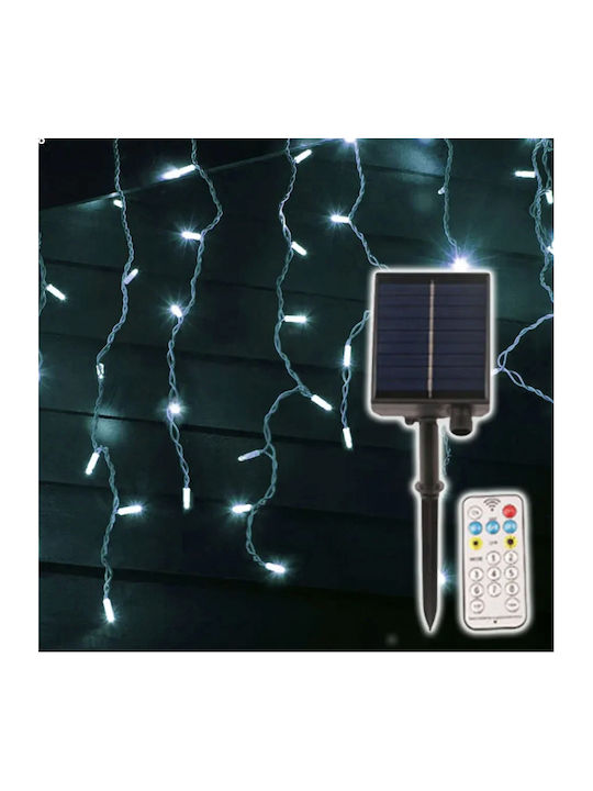 380 Λαμπάκια LED Βροχή 30μ. x 1000εκ. Ψυχρό Λευκό Ηλιακά 380 Λαμπάκια LED Βροχή 30μ. x 1000εκ. Ψυχρό Λευκό Ηλιακά